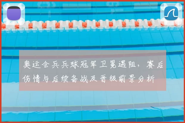 奥运会兵兵球冠军卫冕遇阻,赛后伤情与后续备战及晋级前景分析