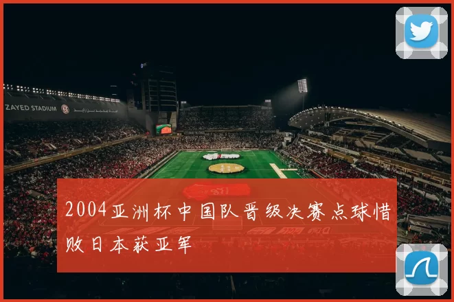 2004亚洲杯中国队晋级决赛点球惜败日本获亚军